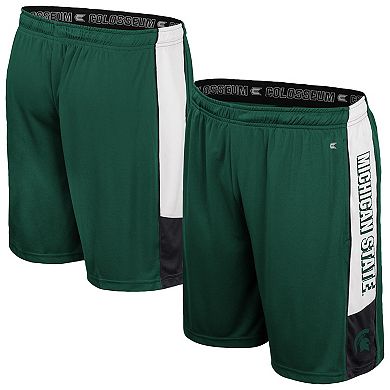 Men's Colosseum Green Michigan State Spartans Quantum Shorts