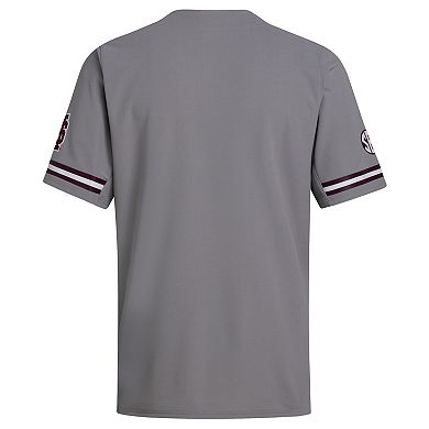 Men's adidas Gray Mississippi State Bulldogs Replica Baseball Jersey