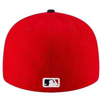 Men's New Era Red/Black Cleveland Guardians Authentic Collection On-Field Low Profile 59FIFTY Fitted Hat