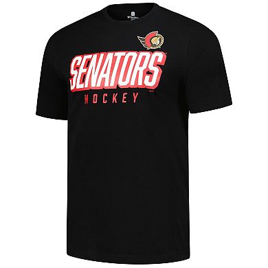 Men's Fanatics Black Ottawa Senators T-Shirt