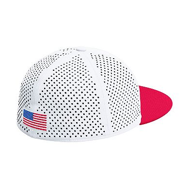 Men's adidas White Rutgers Scarlet Knights On-Field Fitted Baseball Hat