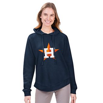 Women's G-III 4Her by Carl Banks Navy Houston Astros Jordan Angel Raglan Fleece Pullover Hoodie