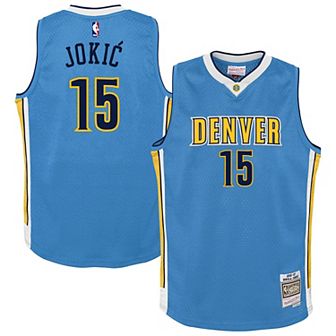 Youth Mitchell & Ness Nikola Jokic Light Blue Denver Nuggets 2016/17 Hardwood Classics Swingman Jersey