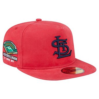 Men's New Era Red St. Louis Cardinals Championship Side Flag A-Frame 59FIFTY Fitted Hat