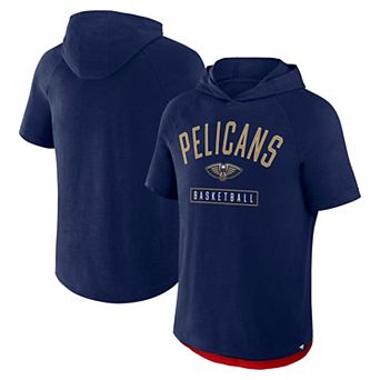 Men's Fanatics Athletic Navy New Orleans Pelicans Pass Legend Hooded T-Shirt