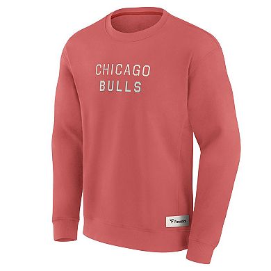 Men's Fanatics Red Chicago Bulls Elements Future Ground Lettering Pullover Sweatshirt