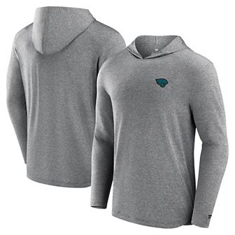Men's Fanatics Gray Jacksonville Jaguars Elements Front Office Power Mono Long Sleeve Hoodie T-Shirt