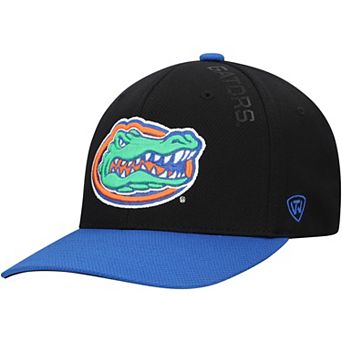 Men's Top of the World Black Florida Gators Reflex 2.0 Flex Fit Hat