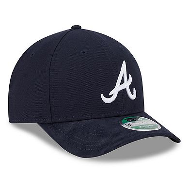 Men's New Era Navy Atlanta Braves Player Replica 9FORTY Adjustable Hat