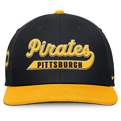 Men's Nike Black/Gold Pittsburgh Pirates Pro Performance Snapback Hat