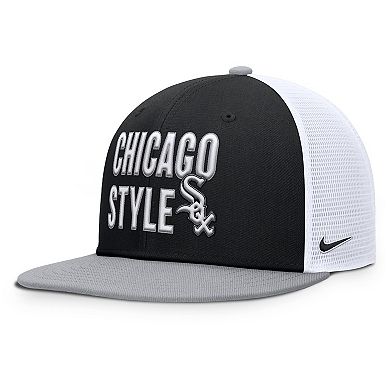 Men's Nike Black Chicago White Sox Pro Trucker Snapback Hat