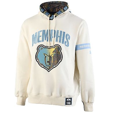 Men's NBA x Two Hype Cream Memphis Grizzlies Culture & Hoops Collection Premium Pullover Hoodie