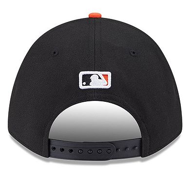 Men's New Era Black Baltimore Orioles Player Replica 9FORTY Adjustable Hat