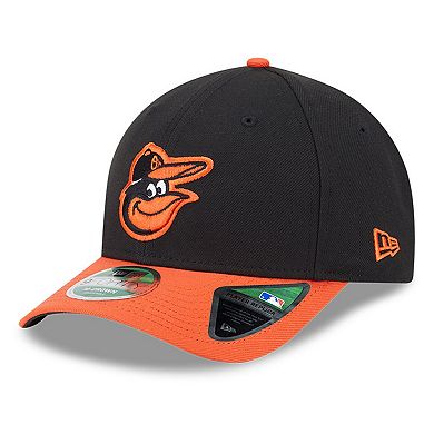 Men's New Era Black Baltimore Orioles Player Replica 9FORTY Adjustable Hat