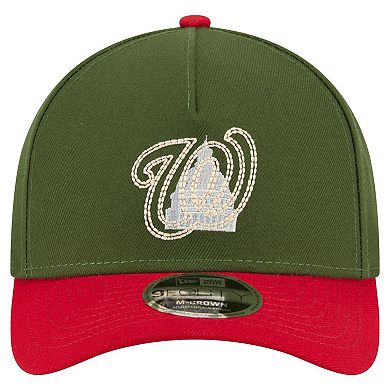 Men's New Era Dark Green Washington Nationals City Feature 9FORTY A-Frame Adjustable Hat