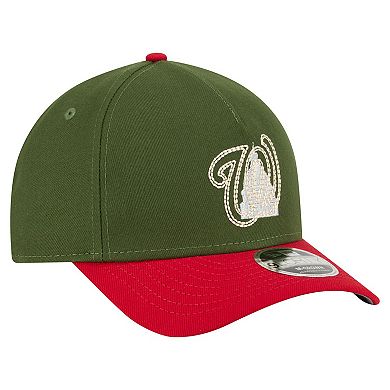 Men's New Era Dark Green Washington Nationals City Feature 9FORTY A-Frame Adjustable Hat