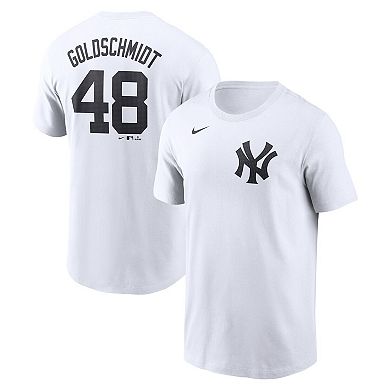 Men's Nike Paul Goldschmidt White New York Yankees Fuse Name & Number T-Shirt