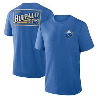 Men's Fanatics Heather Royal Buffalo Sabres Fan Lanes Tri-Blend T-Shirt