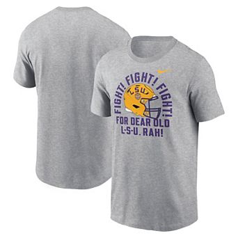 Men's Nike Heather Gray LSU Tigers Local Song T-Shirt
