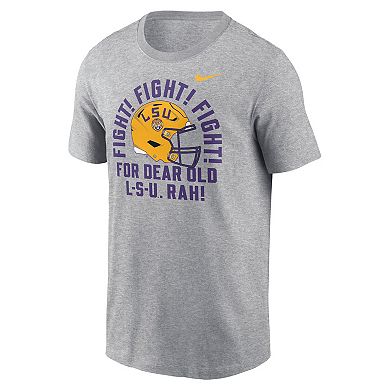 Men's Nike Heather Gray LSU Tigers Local Song T-Shirt