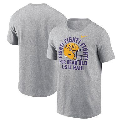 Men's Nike Heather Gray LSU Tigers Local Song T-Shirt