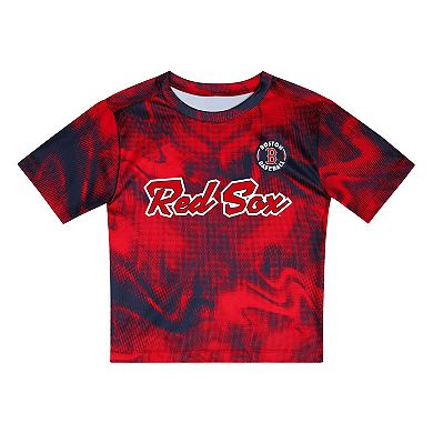 Toddler Red/Navy Boston Red Sox Pinch Hitter Infielder T-Shirt and Shorts Set