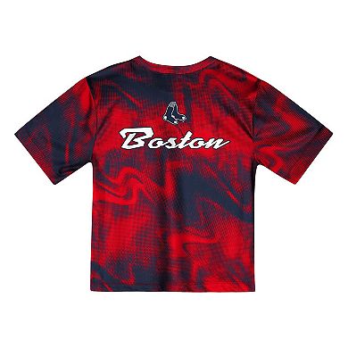 Toddler Red/Navy Boston Red Sox Pinch Hitter Infielder T-Shirt and Shorts Set