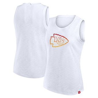 Women's Fanatics White Kansas City Chiefs Slub Tank Top