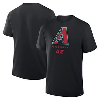 Men's Fanatics Black Arizona Diamondbacks Clubhouse Legacy Side Swipe T-Shirt