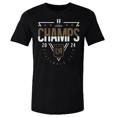 Men's 500 Level Black LAFC 2024 Lamar Hunt U.S. Open Cup Champions T-Shirt
