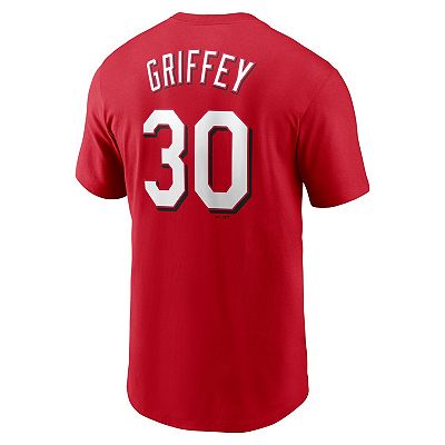 Men's Nike Ken Griffey Jr. Red Cincinnati Reds Fuse Name & Number