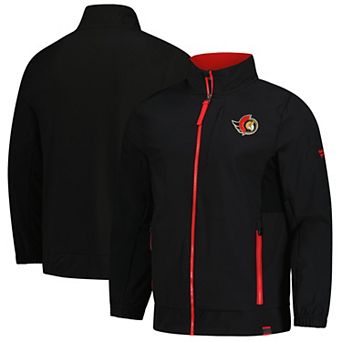 Men's Fanatics Black Ottawa Senators Authentic Pro Rink Coaches Full-Zip Jacket