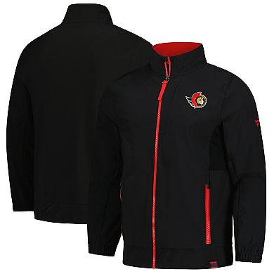 Men's Fanatics Black Ottawa Senators Authentic Pro Rink Coaches Full-Zip Jacket