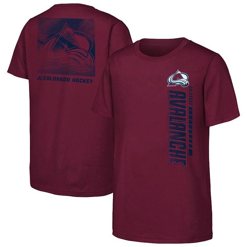 Youth Burgundy Colorado Avalanche Atmosphere T-Shirt, Boy's,