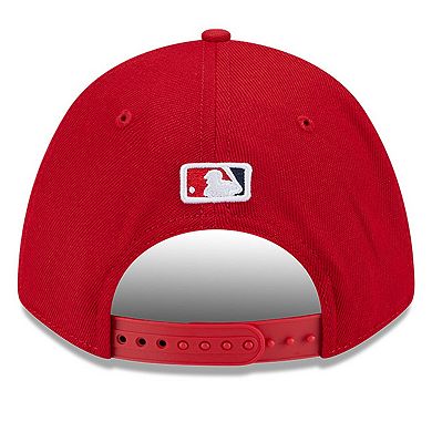 Men's New Era Red Los Angeles Angels Player Replica 9FORTY Adjustable Hat