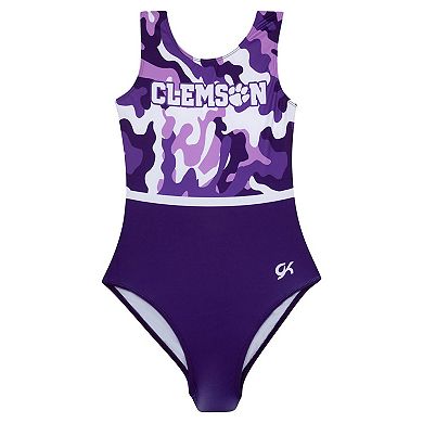 Youth Purple Clemson Tigers Elite Replica Leotard