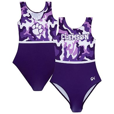 Youth Purple Clemson Tigers Elite Replica Leotard