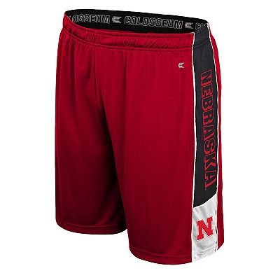 Men's Colosseum Scarlet Nebraska Huskers Quantum Shorts