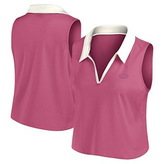 Women's Fanatics Pink San Francisco 49ers Studio Wellness V-Neck Tank Top