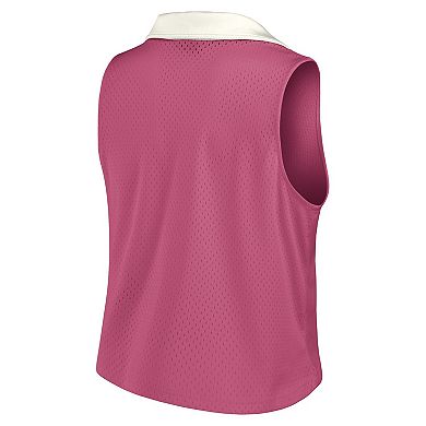 Women's Fanatics Pink San Francisco 49ers Studio Wellness V-Neck Tank Top