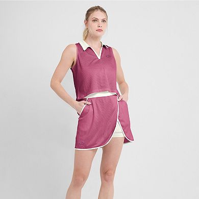 Women's Fanatics Pink San Francisco 49ers Studio Wellness V-Neck Tank Top