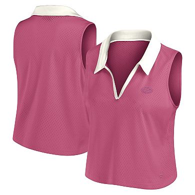 Women's Fanatics Pink San Francisco 49ers Studio Wellness V-Neck Tank Top