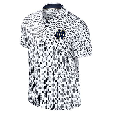 Men's Colosseum Navy Notre Dame Fighting Irish Big & Tall Marty Rival Polo