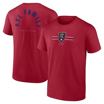 Men's Fanatics Red Real Salt Lake Curl Shot T-Shirt