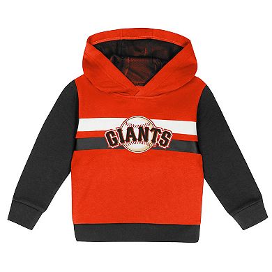 Toddler Orange/Black San Francisco Giants Wind Up Pullover Hoodie and Sweatpants Set