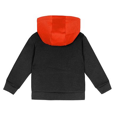 Toddler Orange/Black San Francisco Giants Wind Up Pullover Hoodie and Sweatpants Set