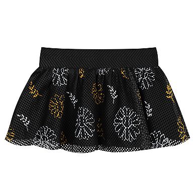 Newborn White/Black Pittsburgh Pirates Sweet Catcher 3-Piece Bodysuit, Headband and Skirt Set