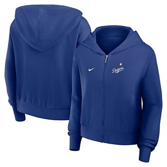 Women's Nike Navy Los Angeles Dodgers Lightweight Full-Zip Hoodie