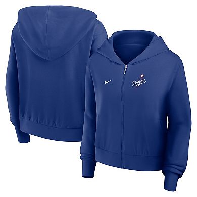 Women's Nike Navy Los Angeles Dodgers Lightweight Full-Zip Hoodie