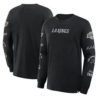Men's Fanatics Black Los Angeles Kings Boxed In Legacy Long Sleeve T-Shirt
